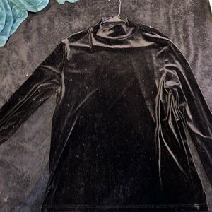Black Velvet Turtle Neck - Forever 21 Men